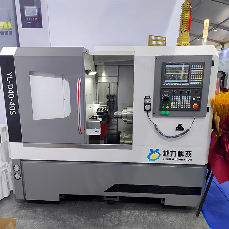 Máquina de torno horizontal CNC de doble cabezal